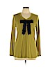 Simply Vera Vera Wang Green Long Sleeve Top Size L - photo 1