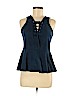 Design Lab Lord & Taylor Blue Sleeveless Top Size M - photo 1