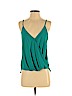 Lush 100% Polyester Green Sleeveless Blouse Size S - photo 1