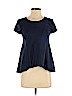 Silence and Noise 100% Cotton Blue Short Sleeve Top Size S - photo 1