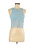 Topshop Blue Sleeveless Blouse Size 6 - photo 1