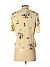 MNG Yellow Short Sleeve Blouse Size 2 - photo 2