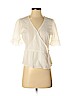 Madewell 100% Cotton White Short Sleeve Blouse Size 0 (petite) - photo 1