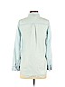 LED Luxe Essentials Denim 100% Lyocell Blue 3/4 Sleeve Button-Down Shirt Size S - photo 2