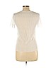 Zara 100% Polyester White Short Sleeve Top Size L - photo 2