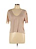 Zara 100% Linen Pink Short Sleeve Top Size L - photo 1