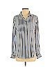 Ann Taylor LOFT 100% Polyester Blue Long Sleeve Blouse Size S - photo 1
