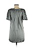 XXI 100% Silk Gray Short Sleeve Silk Top Size M - photo 2
