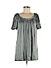 XXI 100% Silk Gray Short Sleeve Silk Top Size M - photo 1
