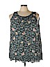 Ann Taylor LOFT 100% Rayon Teal Sleeveless Blouse Size 26 - photo 1