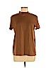 Zara Basic 100% Cotton Brown Short Sleeve T-Shirt Size M - photo 1