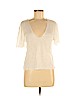 Zara 100% Linen White Short Sleeve Top Size M - photo 1
