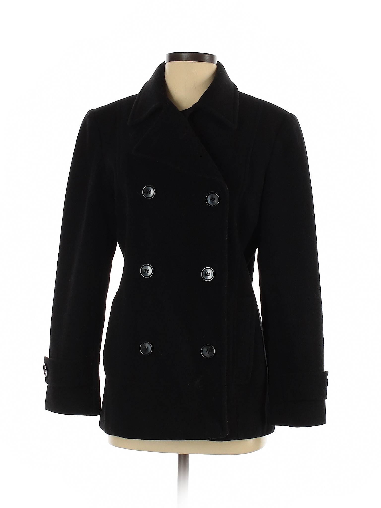 Jason Kole Women Black Wool Coat S | eBay