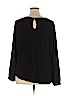Ann Taylor LOFT 100% Polyester Black Long Sleeve Blouse Size XXL - photo 2