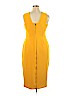 Gabrielle Union New York and Company Yellow Cocktail Dress Size 14 - photo 2