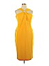 Gabrielle Union New York and Company Yellow Cocktail Dress Size 14 - photo 1