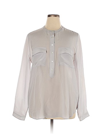 Banana Republic Long Sleeve Silk Top (view 1)