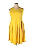 Styleword Yellow Casual Dress Size XXL - photo 1