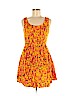 Folter 100% Cotton Orange Casual Dress Size M - photo 1