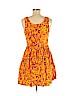 Folter 100% Cotton Orange Casual Dress Size M - photo 2