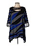 I.C. By Connie K Blue 3/4 Sleeve Top Size L - photo 1