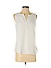 Market and Spruce 100% Polyester Ivory Sleeveless Blouse Size S - photo 1