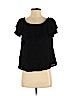 Velvet by Graham & Spencer 100% Rayon Black Short Sleeve Blouse Size S - photo 1