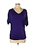 Made By Johnny Purple Short Sleeve Top Size M - photo 1