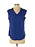 41Hawthorn 100% Polyester Blue Short Sleeve Blouse Size S - photo 1