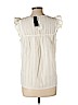 Banana Republic 100% Cotton Ivory Short Sleeve Blouse Size L - photo 2