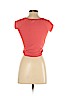 Poof! Orange Short Sleeve Top Size S - photo 2