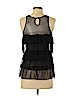 Xhilaration 100% Nylon Black Sleeveless Top Size S - photo 2