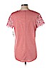 Soho JEANS NEW YORK & COMPANY 100% Polyester Pink Short Sleeve Top Size L - photo 2