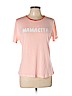Eva Mendes by New York & Company Pink Short Sleeve T-Shirt Size L - photo 1