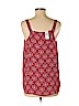 Ann Taylor LOFT 100% Polyester Red Sleeveless Blouse Size M - photo 2