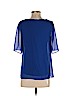 Banana Republic 100% Polyester Blue Short Sleeve Blouse Size XS - photo 2