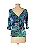 Anthropologie Blue 3/4 Sleeve Top Size M - photo 2