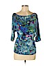 Anthropologie Blue 3/4 Sleeve Top Size M - photo 1
