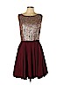 Moon Collection 100% Polyester Brown Cocktail Dress Size L - photo 1