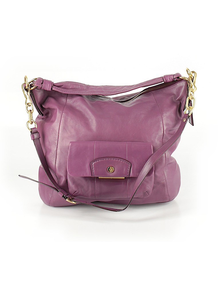 coach purple satchel