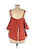 Free People 100% Cotton Orange Short Sleeve Top Size M - photo 2