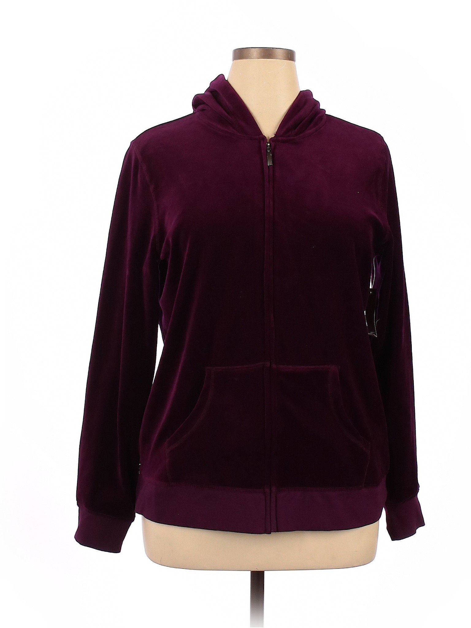 Made for Life Solid Purple Zip Up Hoodie Size XL - 54% off | thredUP