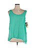 Eyeshadow 100% Polyester Blue Sleeveless Blouse Size XL - photo 1