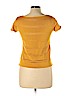 Valentino Jeans 100% Cotton Yellow Short Sleeve Top Size 12 - photo 2