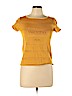 Valentino Jeans 100% Cotton Yellow Short Sleeve Top Size 12 - photo 1