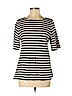 Ann Taylor LOFT 100% Cotton Black 3/4 Sleeve Top Size M - photo 1