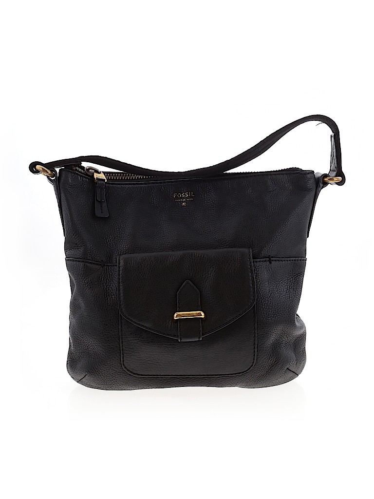 fossil black shoulder bag