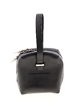 Diesel Black Gold Leather Wristlet