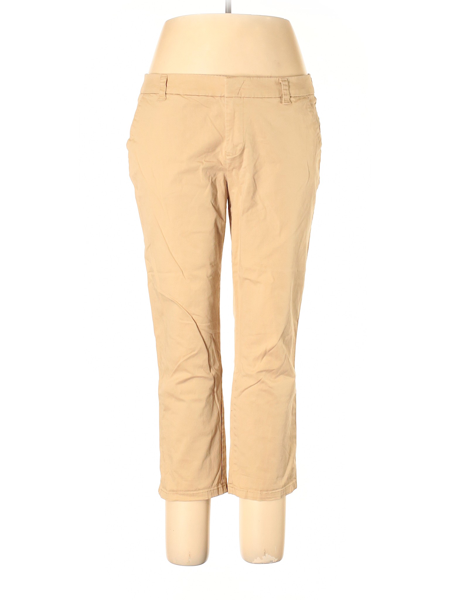 Jcpenney Solid Tan Khakis Size 14 66 off thredUP