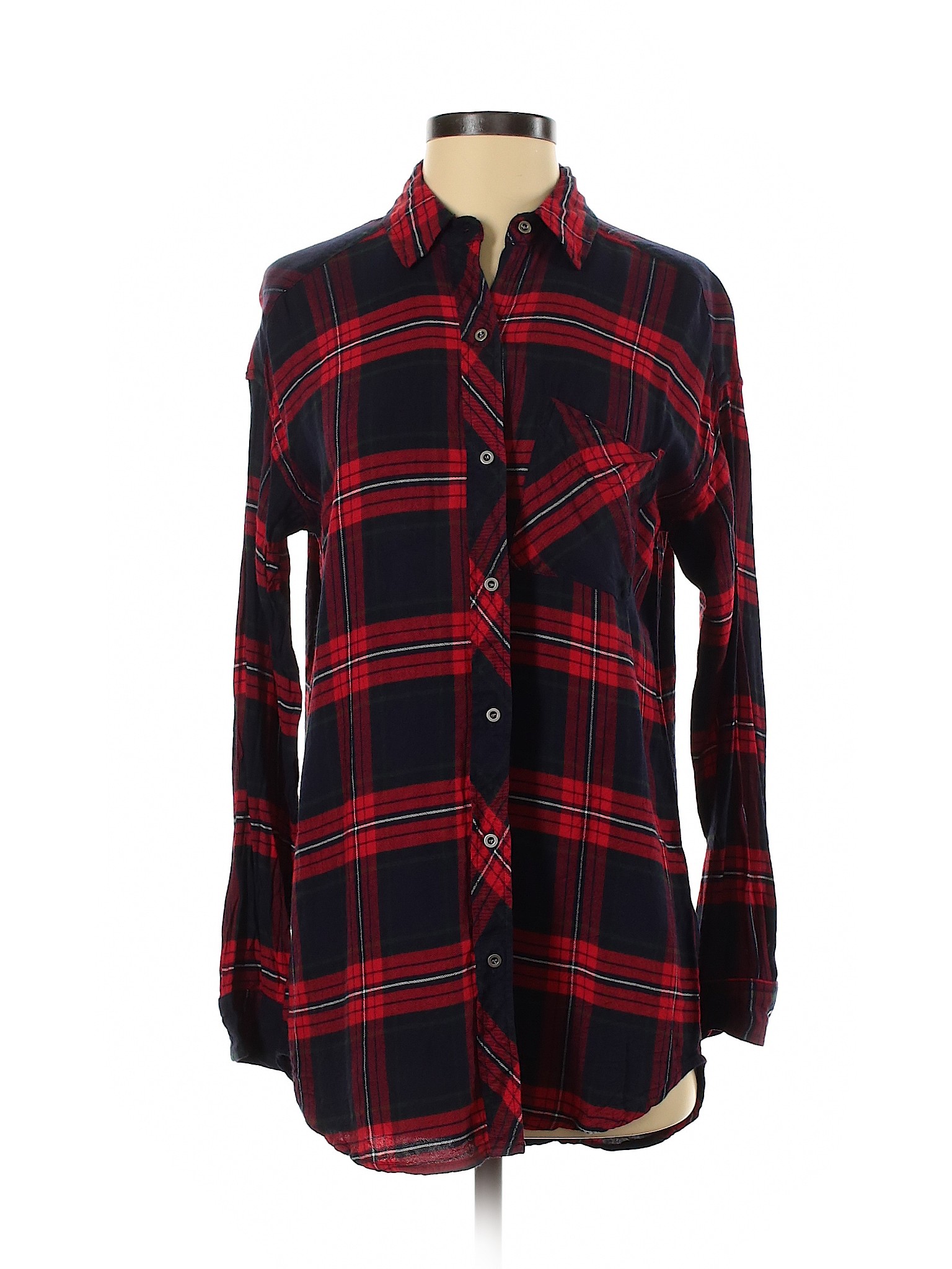 Staccato Women Red Long Sleeve Button-Down Shirt S | eBay